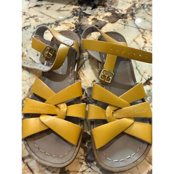 Salt Water Sandals by Hoy | Shoes | Yellowmustard Color Salteatee Sandals... siz - Picture 1 of 5